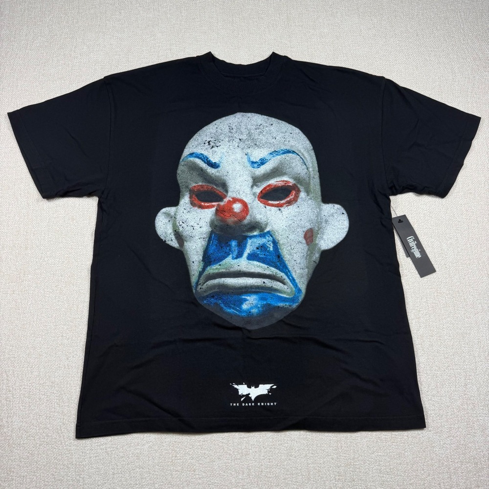 Civil Regime x The Dark Knight Joker Mask Black Oversized Tee Mens L